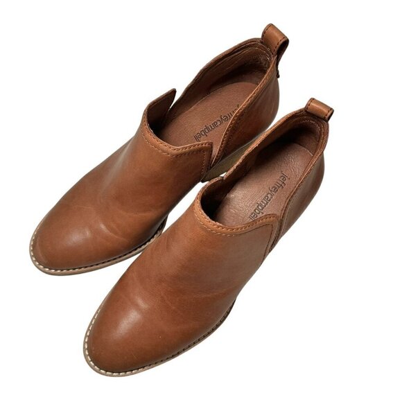 Jeffrey Campbell Rosalee Bootie Tan Stacked Block Heel Size 8 MSRP $144 - Picture 3 of 6